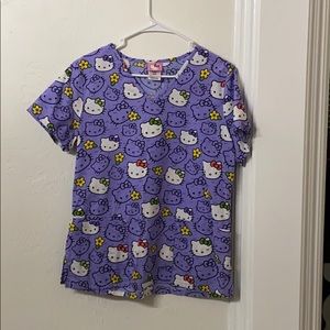 Hello kitty scrub top